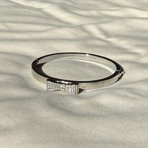 Kate Spade Silver Bow Bangle Bracelet